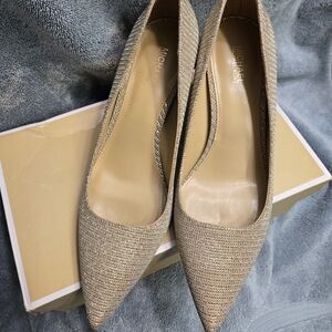 Michael Kors Women's Gold Pointed Toe Heels
